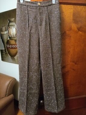 COFFEE BROWN BOOT-CUT WOMEN'S DRESS PANTS (NWT)